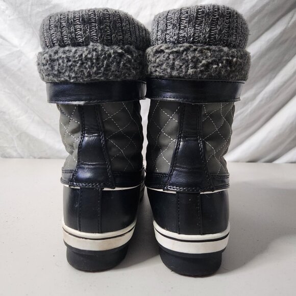 Dream Pairs Women's Insulated Duck Boots - Size 8 - Black/Gray, Water Resistant - Picture 4 of 7